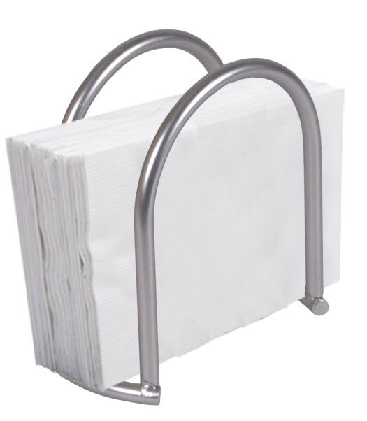12 Pieces of Home Basics Simplicity Collection Napkin Holder, Satin Nickel