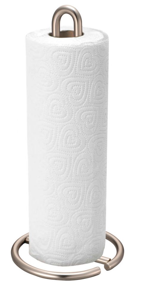12 Pieces of Home Basics Simplicity Collection Paper Towel Holder, Satin Nickel