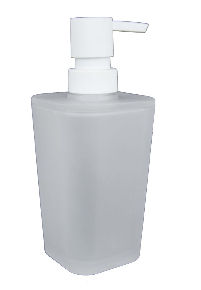 12 Pieces of Home Basics Frosted Rubberized Plastic  10 Oz. Hand Soap Dispenser With Plastic Pump