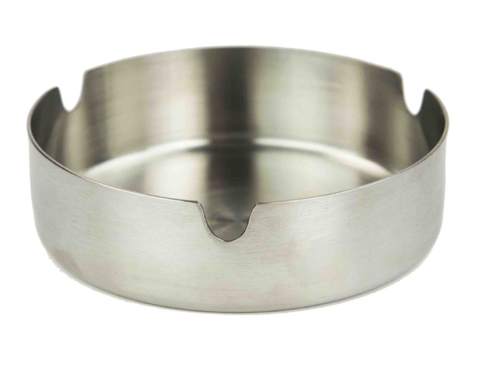 24 Wholesale Home Basics Stainless Steel Ash Tray