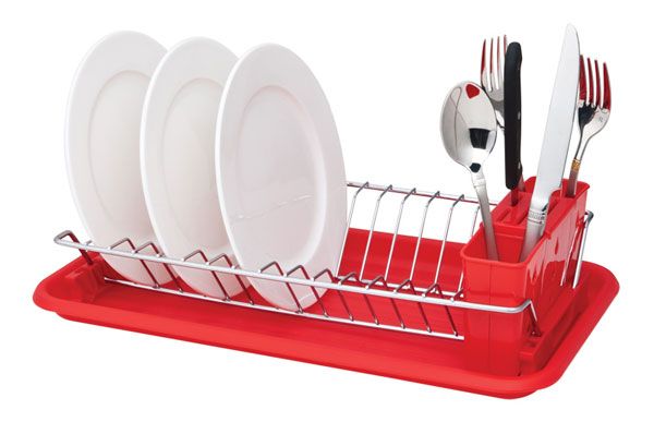 12 Pieces Home Basics Compact Dish Drainer - Dish Drying Racks