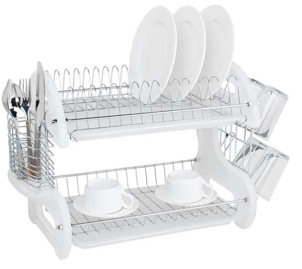  Dish Drying Rack, 2 Tier Dish Racks for Kitchen