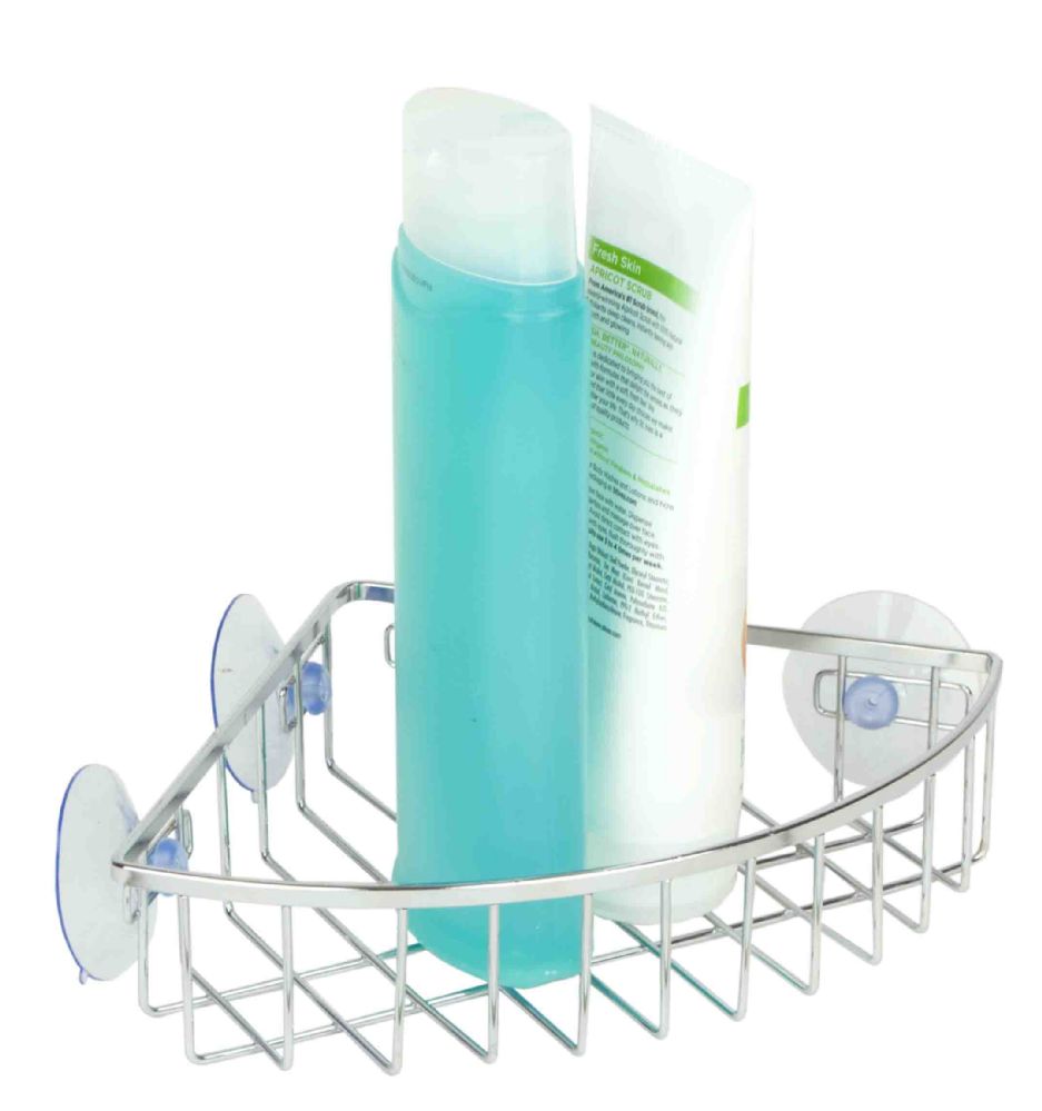 Home Basics Chrome Plated Steel Shower Caddy, SHOWER