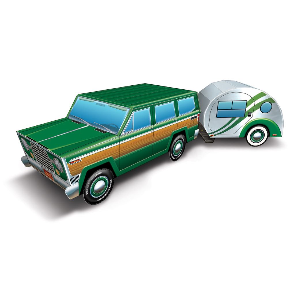 12 Wholesale 3-D Travel America Road Trip Centerpiece 1-4.25  X 8  Camper Included; Assembly Required