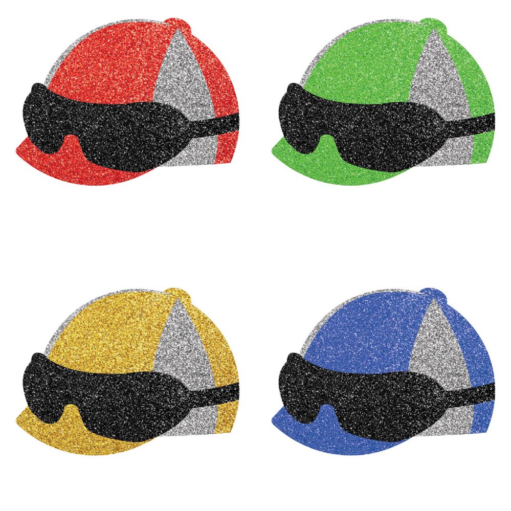 12 Pieces Jockey Helmet Deluxe Sparkle Confetti - Streamers & Confetti