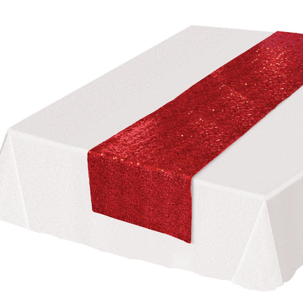 12 Pieces Sequined Table Runner - Party Accessory Sets