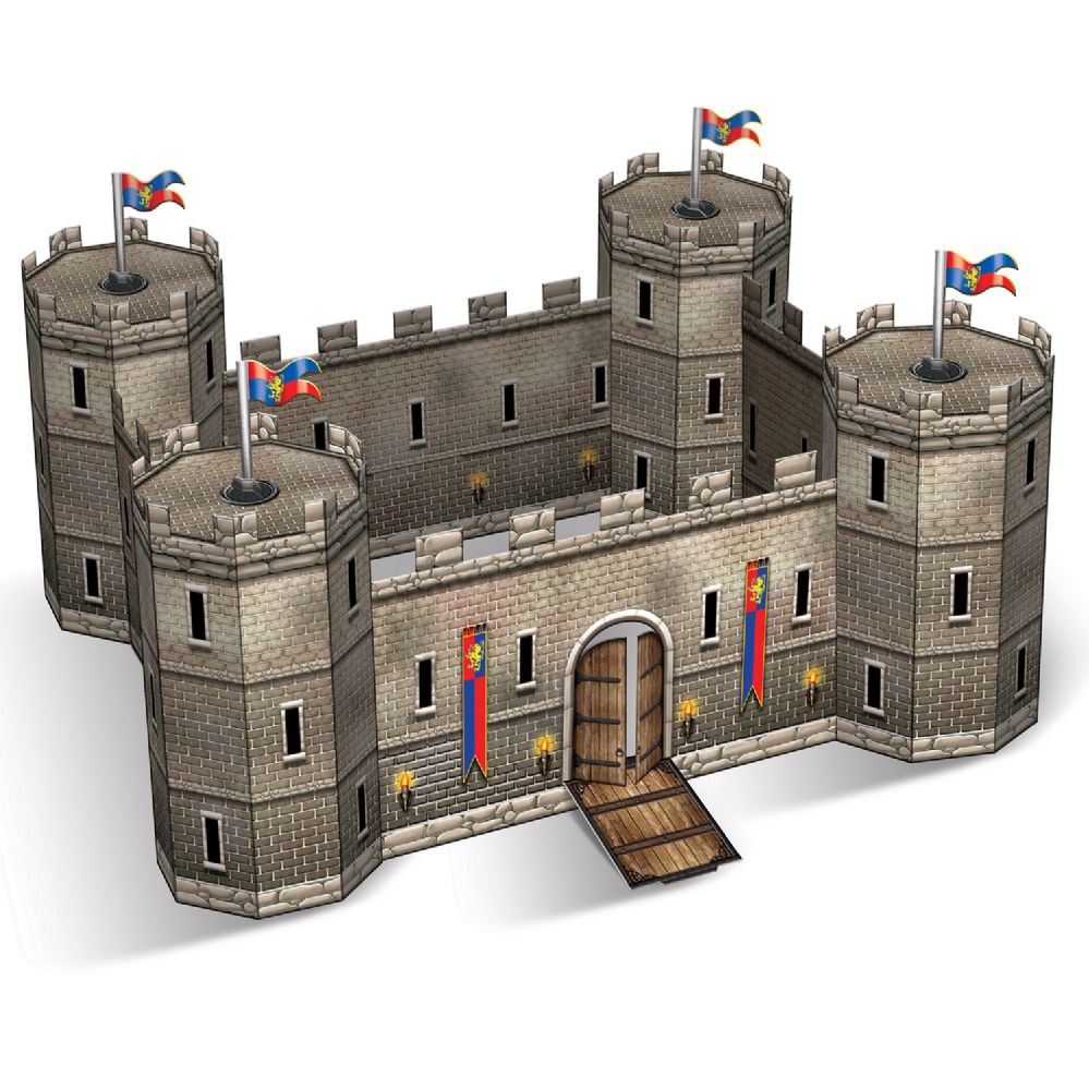 12 Wholesale 3-D Castle Centerpiece Assembly Required