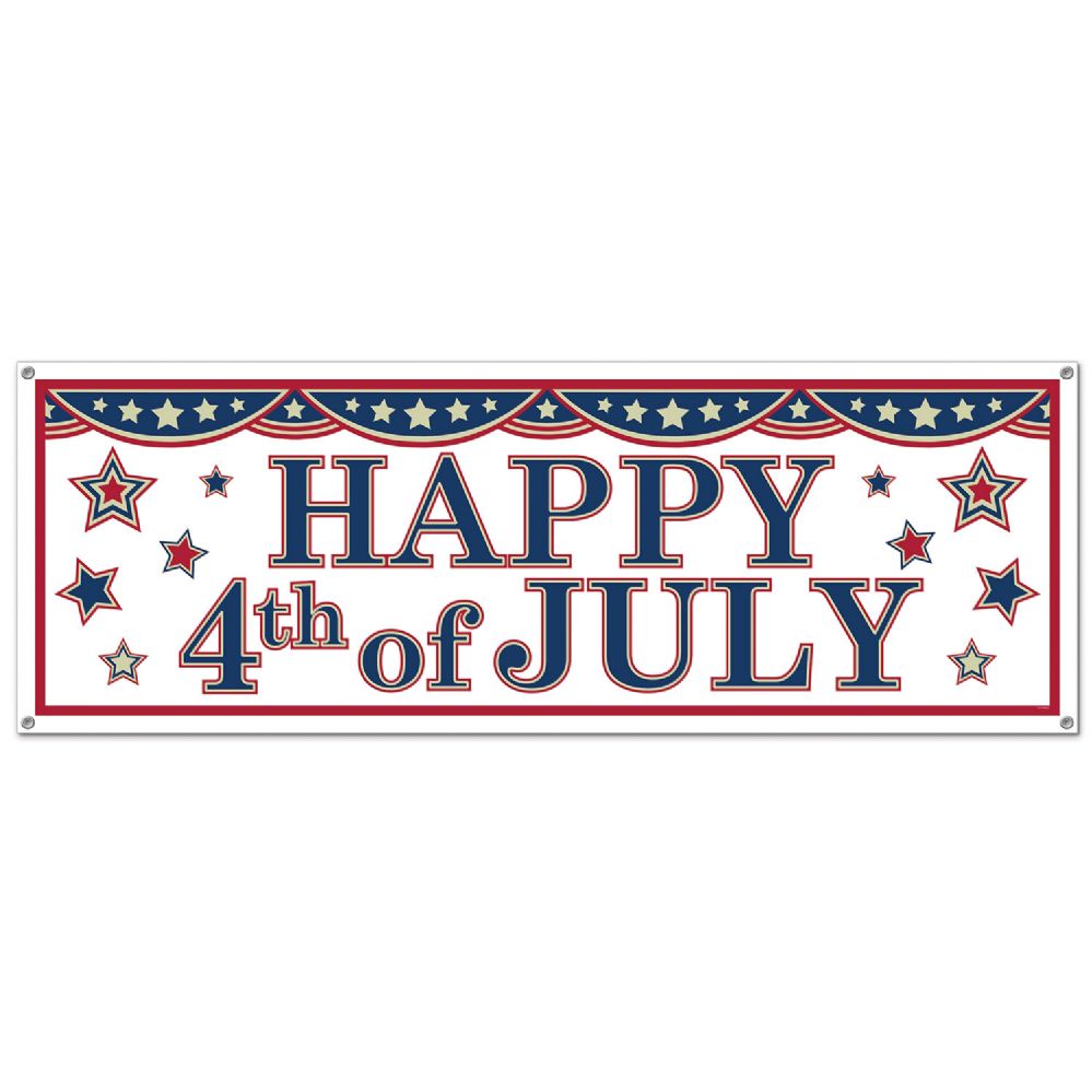 12 Pieces 4th Of July Sign Banner - Party Banners