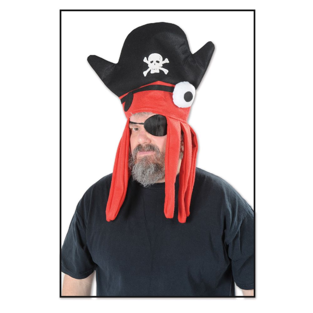 12 Pieces Felt Pirate Squid Hat - Costumes & Accessories