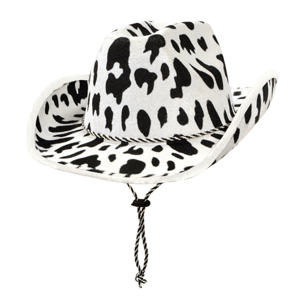 6 Pieces Cow Print Cowboy Hat - Party Hats & Tiara