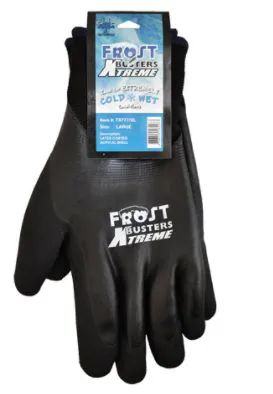 12 Pairs of Winter Work Gloves Waterproof In Black Size Xxlarge
