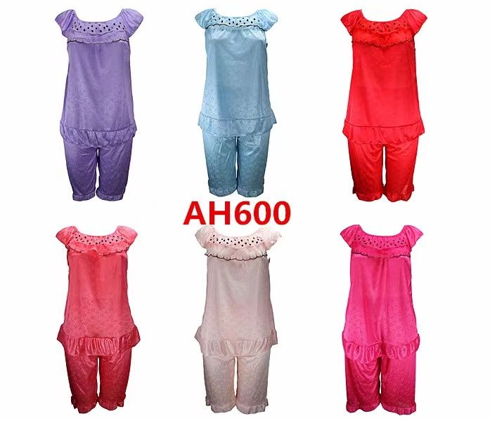 96 Wholesale Women Nightgown Pajamas Assorted Colors Size Assorted