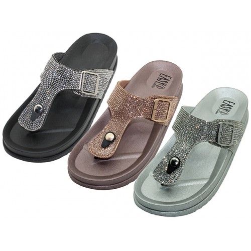 Womens Sandals Black Comfort Shock Size 11 New | eBay