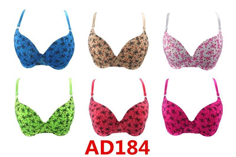 240 Wholesale Fashion Padded Bras Packed Assorted Colors With Adjustable  Straps Size 32 B To 42 D - at 