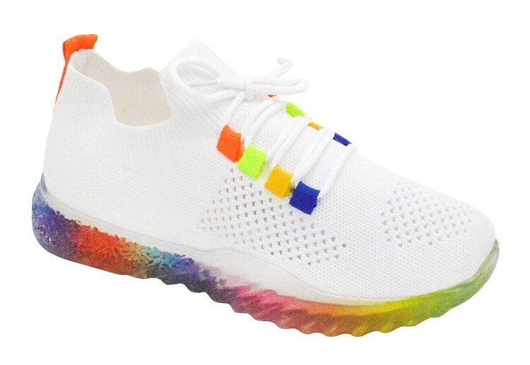 12 Wholesale Women Sneakers White Size 6 - 10 Assorted