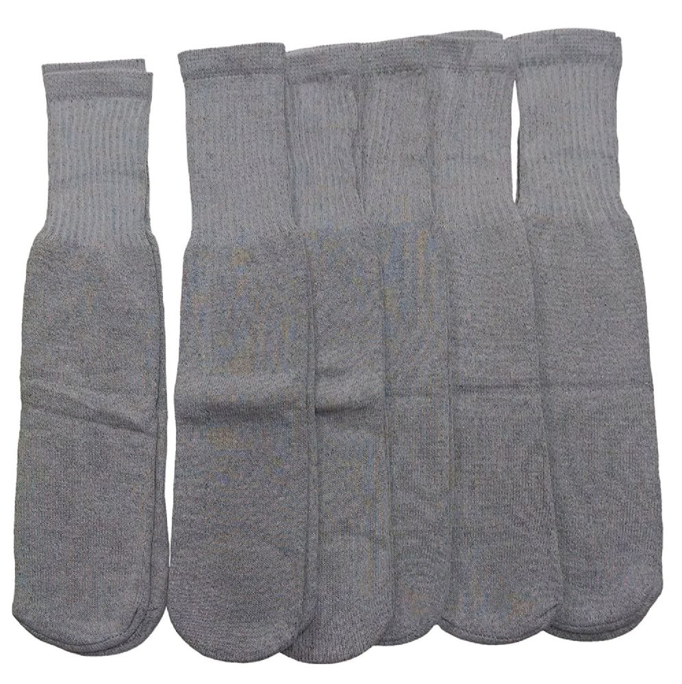 180 Pairs of Women Solid Grey Tube Sock Size 9-11