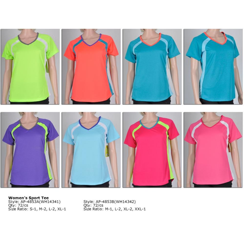 72 Pieces of Women's Fashion Sports Tops In Assorted Colors