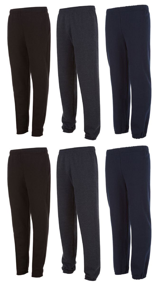 6 Pieces of Yacht & Smith Boys Fleece Jogger Pants Assorted Colors Size M