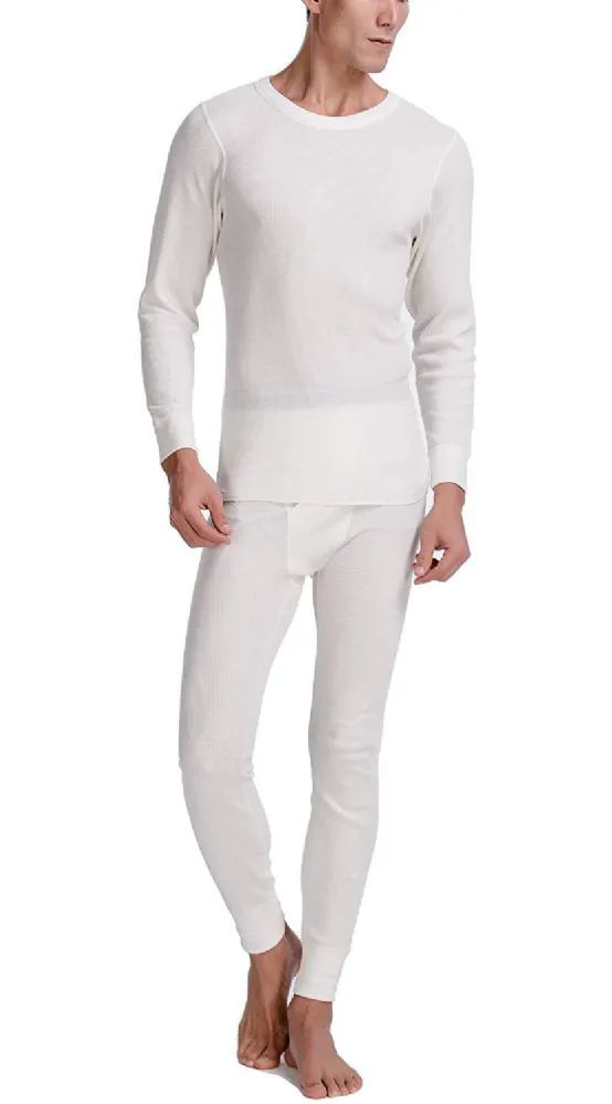 Wholesale Yacht And Smith Mens Thermal Underwear Set In White Size Large -  at - wholesalesockdeals.com