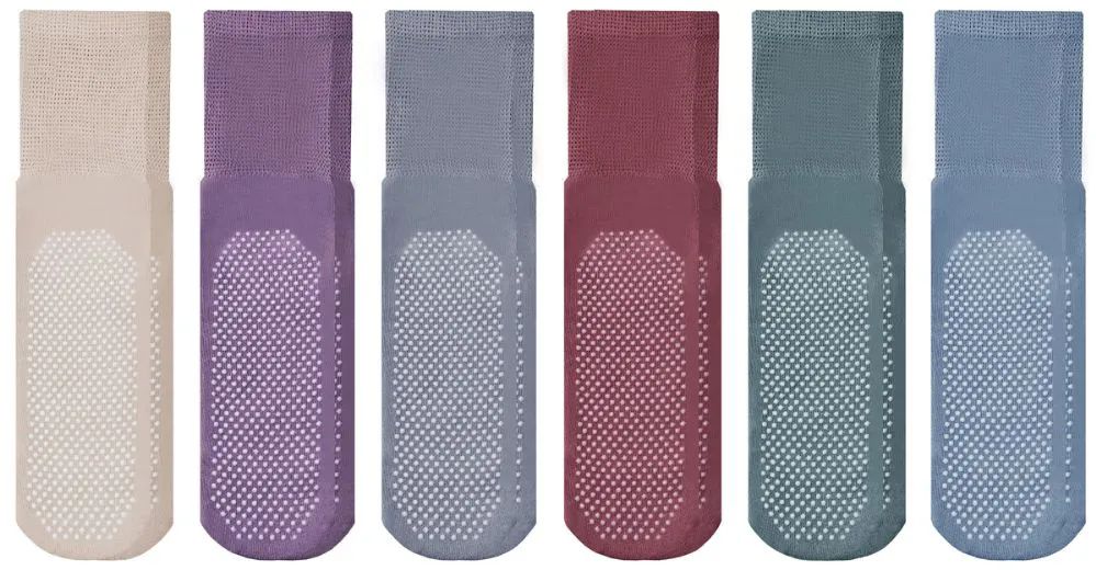 24 Wholesale Yacht & Smith Mens Diabetic Rubber Gripper Bottom Sock (assorted Pastel Size 10-13)