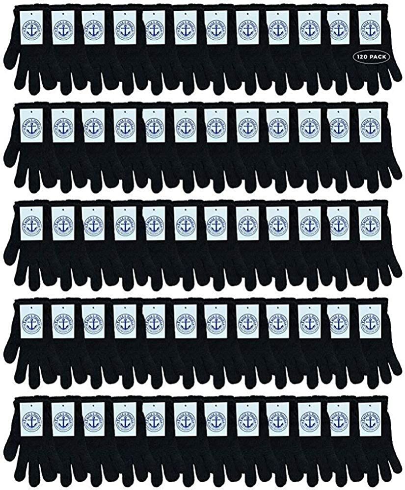 120 Pairs of Yacht & Smith Unisex Black Magic Gloves
