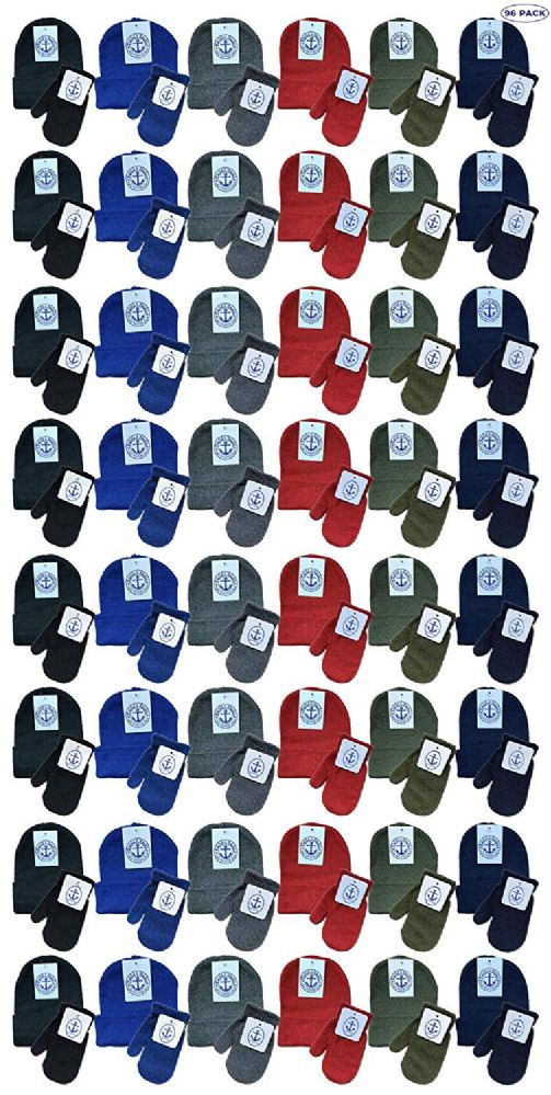 48 of Yacht & Smith Kids 2 Piece Hat And Mittens Set In Assorted Colors