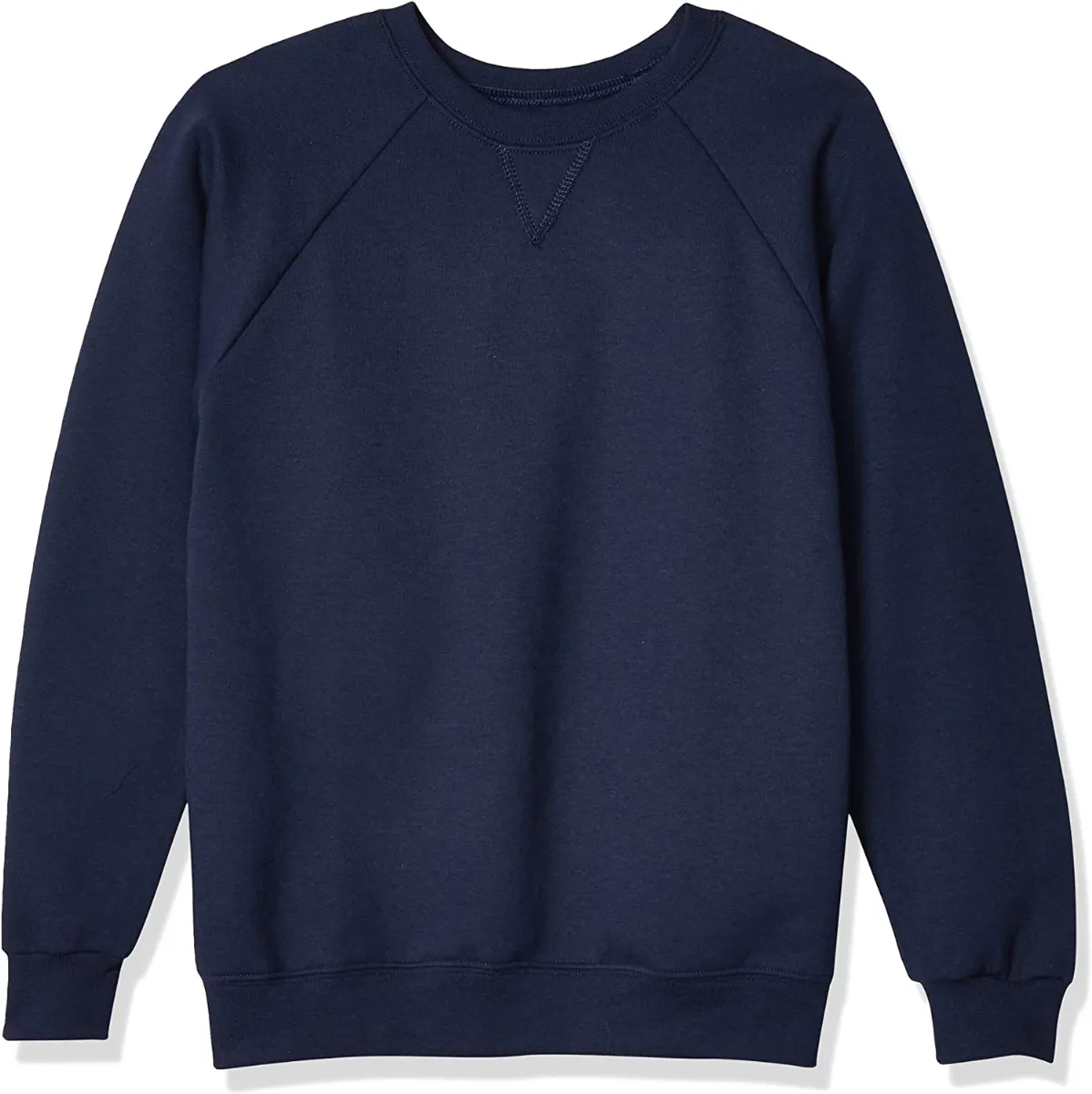 24 Pieces of Youth Crew Neck Sweatshirt Solid Navy - Size Small