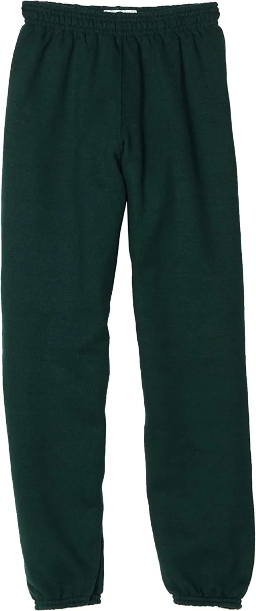 24 Wholesale Youth Sweatpants Solid Hunter Green Size Medium WSD