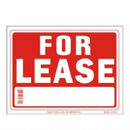 96 Pieces Sign 9in X 12in For Lease - Signs & Flags
