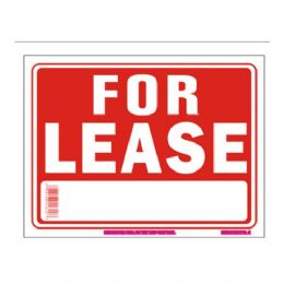 96 Pieces Sign 12in By 16in For Lease - Signs & Flags