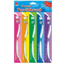 72 Wholesale Toothbrush 5pcs