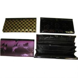 72 Wholesale Ladies Clutch Purse Wallet With Many Compartments