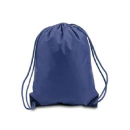 60 Pieces Drawstring Backpack - Navy - Backpacks 15" or Less