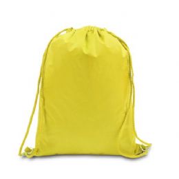 48 Wholesale Drawstring Backpack - Bright Yellow