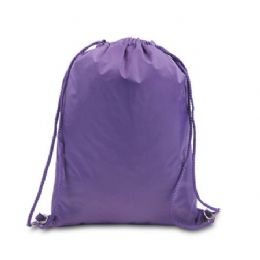48 Wholesale Drawstring Backpack - Purple