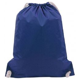 48 Wholesale White Drawstring Backpack In Royal