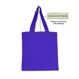 72 Units of Cotton Canvas Tote Royal - Tote Bags & Slings