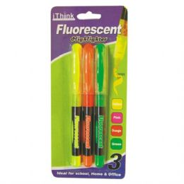 72 of Highlighter 3pk Assorted Colors