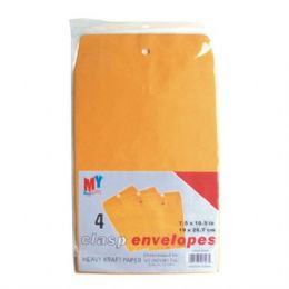 48 Pieces Clasp Envelope 7.5in By 10.5in 4ct - Envelopes