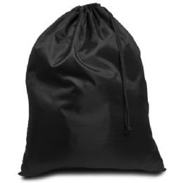 96 Wholesale Drawstring Laundry Bag - Black