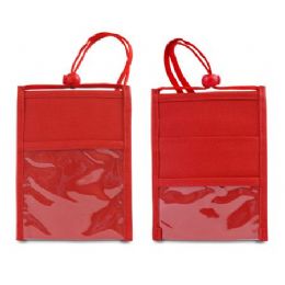 200 Pieces Badge Holder In Red - ID Holders