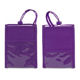 200 Pieces Badge Holder In Purple - ID Holders