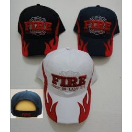Fire HaT--First In Last Out [flames On Bill]