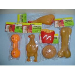 36 Wholesale Assorted Squeaky Pet Toy