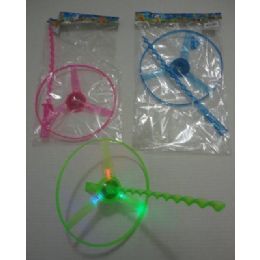 240 Pieces 7" Diameter Light Up Propeller Toy With Launcher - Light Up Toys