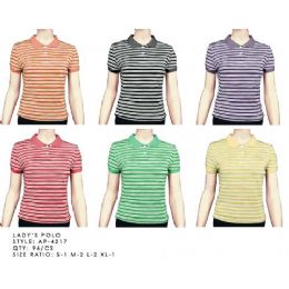 96 Wholesale Stripe Polo Shirt