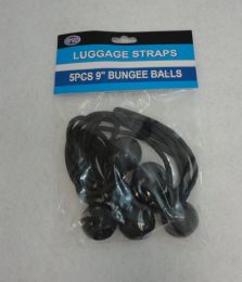 24 Wholesale 5pc 9" Ball BungeE-Black