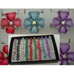 100 Pieces Adjustable RinG-FloweR-4 Petals - Rings
