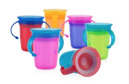 48 pieces Nuby NO-Spill 2-Handle 360 Wonder Cup, 8 oz - Baby Accessories
