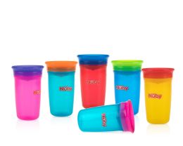48 Wholesale Nuby NO-Spill 360 Wonder Cup, 10 oz